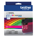 Brother LC406XLMS INKvestment High-Yield Ink, 5,000 Page-Yield, Magenta (BRTLC406XLMS)