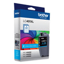 Brother LC401XLCS High-Yield Ink, 500 Page-Yield, Cyan (BRTLC401XLCS)