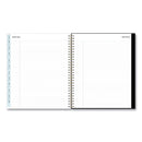 Blue Sky® Baccara Dark Monthly Planner, Floral Artwork, 10 x 8, Gray/Black/Gold Cover, 12-Month (Jan to Dec): 2025 (BLS110216)