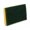 3M™ Niagara Medium Duty Scrubbing Sponge 74N, 3.6 x 6, 1" Thick, Yellow/Green, 20/Carton (MMM19428)