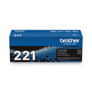 Brother TN221BK Toner, 2500 Page-Yield, Black (BRTTN221BK)