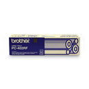Brother PC-402RF Thermal Transfer Refill Roll, 150 Page-Yield, Black, 2/PK (BRTPC402RF)