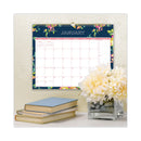 Blue Sky® Day Designer Peyton Wall Calendar, Floral Artwork, 15 x 12, White/Navy Sheets, 12-Month (Jan to Dec): 2025 (BLS103627)