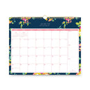 Blue Sky® Day Designer Peyton Academic Wall Calendar, Floral Artwork, 15 x 12, White/Navy Sheets, 12-Month (July to June): 2024 to 2025 (BLS107934)