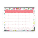 Blue Sky® Day Designer Peyton Desk Pad Calendar, Floral Artwork, 22 x 17, Black Binding, Clear Corners, 12-Month (Jan to Dec): 2025 (BLS103631)