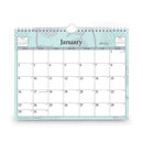 Blue Sky® Rue Du Flore Wall Calendar, Floral Artwork, 11 x 8.75, White/Jade/Lavender Sheets, 12-Month (Jan to Dec): 2025 (BLS101613)