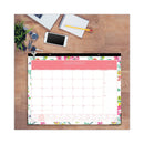 Blue Sky® Day Designer Peyton Desk Pad Calendar, Floral Artwork, 22 x 17, Black Binding, Clear Corners, 12-Month (Jan to Dec): 2025 (BLS103631)
