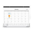 Blue Sky® Enterprise Desk Pad, Geometric Artwork, 22 x 17, White/Gray Sheets, Black Binding, Clear Corners, 12-Month (Jan to Dec): 2025 (BLS111294)