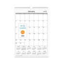 Blue Sky® Enterprise Wall Calendar, Geometric Artwork, 12 x 17, White/Gray Sheets, 12-Month (Jan to Dec): 2025 (BLS117373)