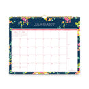 Blue Sky® Day Designer Peyton Wall Calendar, Floral Artwork, 15 x 12, White/Navy Sheets, 12-Month (Jan to Dec): 2025 (BLS103627)