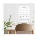 Blue Sky® Enterprise Wall Calendar, Geometric Artwork, 12 x 17, White/Gray Sheets, 12-Month (Jan to Dec): 2025 (BLS117373)