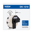 Brother Die-Cut Round Paper Labels, 0.94" dia., White, 1000/Roll (BRTDK1218)