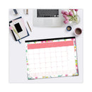 Blue Sky® Day Designer Peyton Academic Desk Pad, Floral Artwork, 22 x 17, Black Binding, Clear Corners, 12-Month (July-June): 2024-2025 (BLS107938)