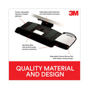 3M™ Knob Adjust Keyboard Tray With Highly Adjustable Platform, Black (MMMAKT80LE)