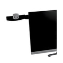 3M™ Swing Arm Copyholder, Adhesive Monitor Mount, 30 Sheet Capacity, Plastic, Black/Silver Clip (MMMDH240MB)