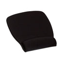 3M™ Antimicrobial Foam Mouse Pad with Wrist Rest, 8.62 x 6.75, Black (MMMMW209MB)