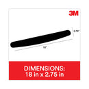 3M™ Antimicrobial Foam Keyboard Wrist Rest, 18 x 2.75, Black (MMMWR209MB)