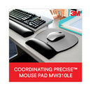3M™ Antimicrobial Gel Large Keyboard Wrist Rest, 19 x 2.75, Black (MMMWR310LE)