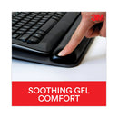 3M™ Antimicrobial Gel Keyboard Wrist Rest Platform, 19.6 x 10.6, Black/Gray/Silver (MMMWR420LE)