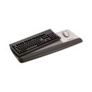 3M™ Antimicrobial Gel Mouse Pad/Keyboard Wrist Rest Platform, 25.5 x 10.6, Black/Silver (MMMWR422LE)