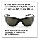 3M™ Virtua CCS Protective Eyewear with Foam Gasket, Black/Gray Plastic Frame, Gray Polycarbonate Lens (MMM1187300000)