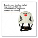 3M™ SecureFit X5000 Series Safety Helmet, Vented, 6-Point Pressure Diffusion Ratchet Suspension, White (MMMX5001VANSI)