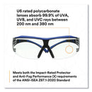 3M™ SecureFit Protective Eyewear, 200 Series, Blue/Gray Plastic Frame, Clear Polycarbonate Lens (MMMSF204SGAFBLU)