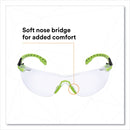 3M™ Solus 1000-Series Safety Glasses, Black/Green Plastic Frame, Clear Polycarbonate Lens (MMMS1201SGAF)