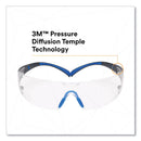 3M™ SecureFit Protective Eyewear, 400 Series, Black/Blue Plastic Frame, Clear Polycarbonate Lens (MMMSF401SGAFBLU)
