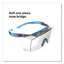3M™ SecureFit Protective Eyewear, 3700 OTG Series, Blue Plastic Frame, Clean Polycarbonate Lens (MMMSF3701XSGAB)