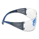 3M™ SecureFit Protective Eyewear, 400 Series, Black/Blue Plastic Frame, Clear Polycarbonate Lens (MMMSF401SGAFBLU)