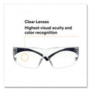 3M™ SecureFit Protective Eyewear, 200 Series, Dark Blue Plastic Frame, Clear Polycarbonate Lens (MMMSF201SGAFBLU)