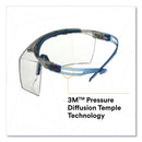 3M™ SecureFit Protective Eyewear, 3700 OTG Series, Blue Plastic Frame, Clean Polycarbonate Lens (MMMSF3701XSGAB)