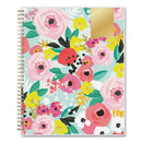 Blue Sky® Day Designer Secret Garden Mint Frosted Weekly/Monthly Planner, Floral Artwork, 11 x 8.5, 12-Month (Jan to Dec): 2025 (BLS140101)