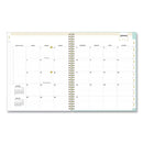 Blue Sky® Day Designer Secret Garden Mint Frosted Weekly/Monthly Planner, Floral Artwork, 11 x 8.5, 12-Month (Jan to Dec): 2025 (BLS140101)