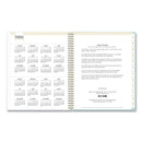 Blue Sky® Day Designer Secret Garden Mint Frosted Weekly/Monthly Planner, Floral Artwork, 11 x 8.5, 12-Month (Jan to Dec): 2025 (BLS140101)
