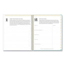 Blue Sky® Day Designer Secret Garden Mint Frosted Weekly/Monthly Planner, Floral Artwork, 11 x 8.5, 12-Month (Jan to Dec): 2025 (BLS140101)
