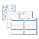 Blue Sky® Lindley Weekly/Monthly Planner, Floral Artwork, 11 x 8.5, White/Blue/Green Cover, 12-Month (Jan to Dec): 2025 (BLS100654)