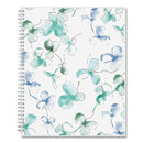 Blue Sky® Lindley Weekly/Monthly Planner, Floral Artwork, 11 x 8.5, White/Blue/Green Cover, 12-Month (Jan to Dec): 2025 (BLS100654)