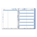 Blue Sky® Lindley Weekly/Monthly Planner, Floral Artwork, 11 x 8.5, White/Blue/Green Cover, 12-Month (Jan to Dec): 2025 (BLS100654)
