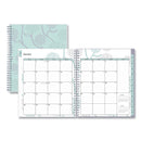 Blue Sky® Rue Du Flore Monthly Planner, Floral Artwork, 10 x 8, Jade/Lavender Cover, 12-Month (Jan to Dec): 2025 (BLS101605)