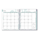 Blue Sky® Rue Du Flore Monthly Planner, Floral Artwork, 10 x 8, Jade/Lavender Cover, 12-Month (Jan to Dec): 2025 (BLS101605)