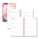 Blue Sky® Joselyn Weekly/Monthly Planner, Floral Artwork, 8 x 5, Pink/Peach/Black Cover, 12-Month (Jan to Dec): 2025 (BLS110396)