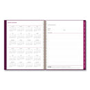 Blue Sky® Gili Weekly/Monthly Planner, Jewel Tone Artwork, 11 x 8.5, Plum Cover, 12-Month (Jan to Dec): 2025 (BLS117889)