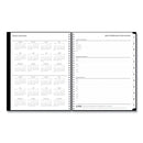 Blue Sky® Teacher's Solid Black Weekly/Monthly Lesson Planner, 2024 to 2025, Nine Classes, Black Cover, (144) 11 x 8.5 Pages (BLS134433)