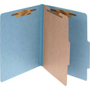 ACCO Pressboard Classification Folders, 1 Divider, Legal Size, Sky Blue, 10/Box (ACC16024)