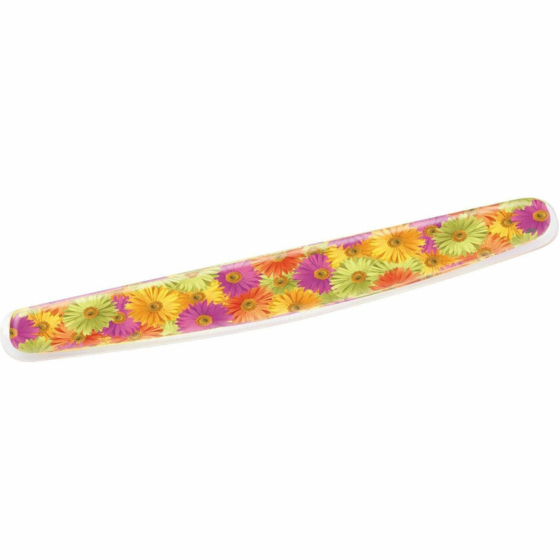 3M™ Fun Design Clear Gel Keyboard Wrist Rest, 18 x 2.75, Daisy Design (MMMWR308DS)