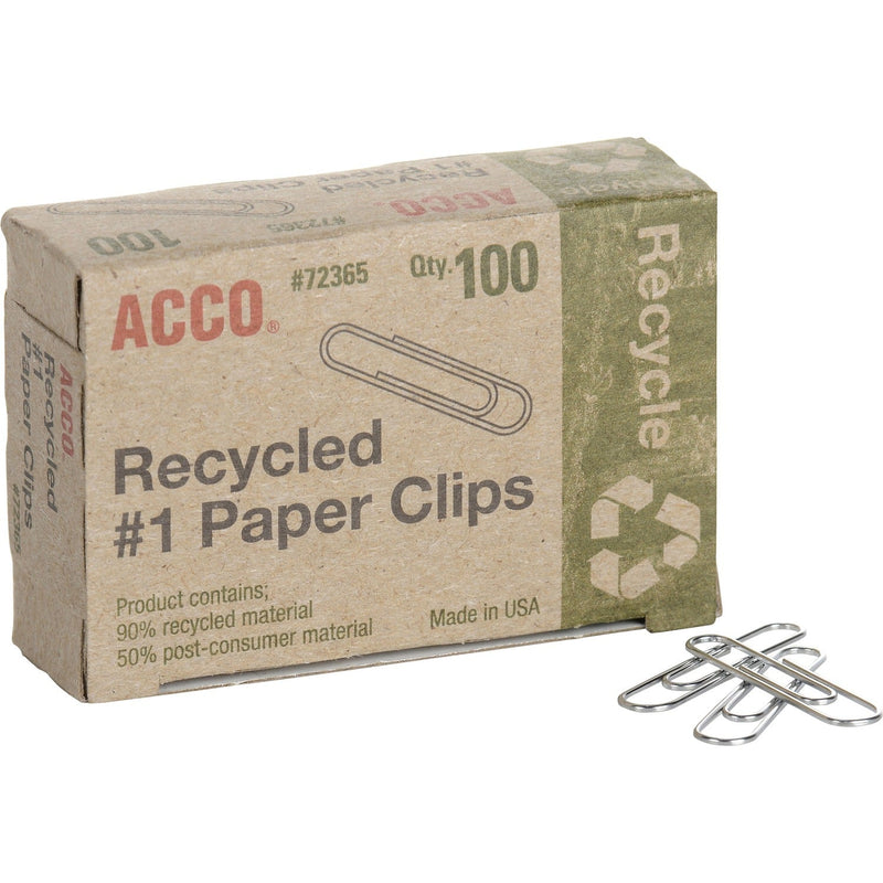 ACCO Recycled Paper Clips,