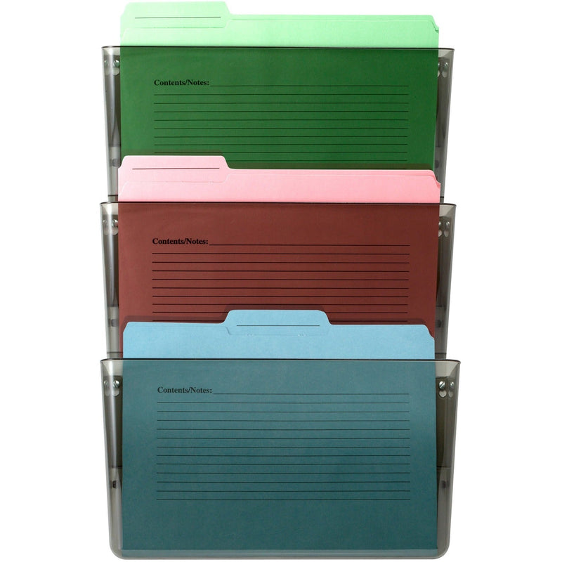 Officemate Wall Files, Vertical Letter Smoke (OIC21421)