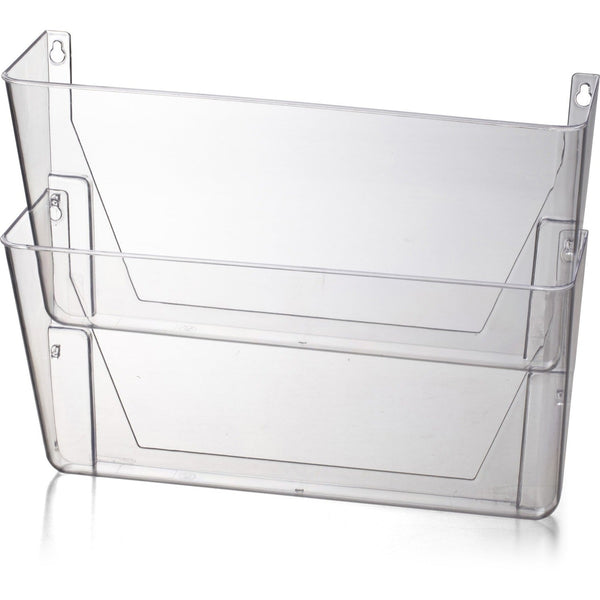 Officemate Space Saving Filing System, 10.6" x 13.0" x 4.1", Clear Plastic (OIC21404)